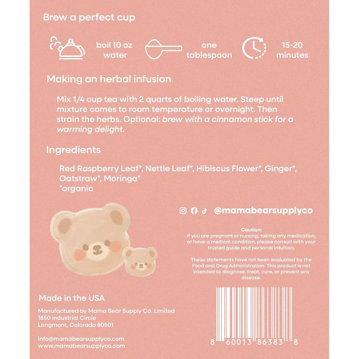 Té de Recuperación Postparto Orgánico Mama Bear 85g