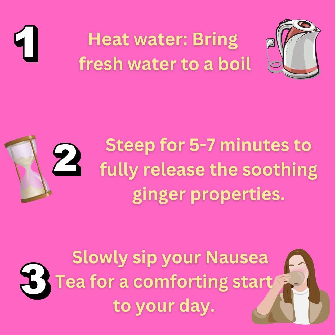 Té para Náuseas del Embarazo Secretos del Té - Jengibre Limón - 20 Bolsitas