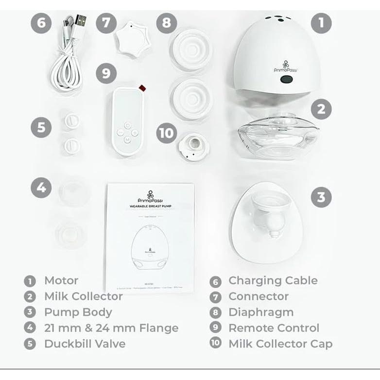 Extractor de Leche Eléctrico Doble Primo Passi Manos Libres