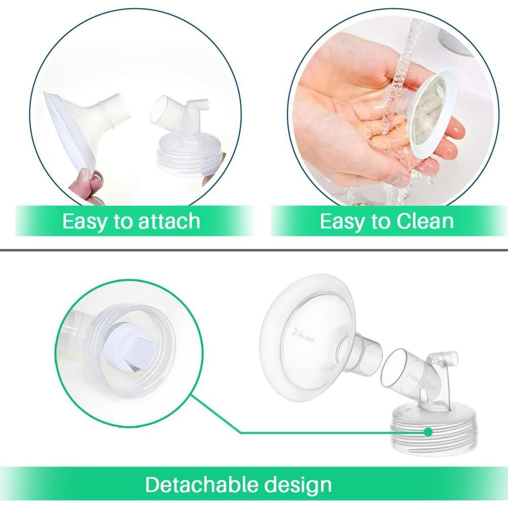 Piezas de Bomba de Pecho PumpMom 24mm para Spectra S1 S2 9 Plus