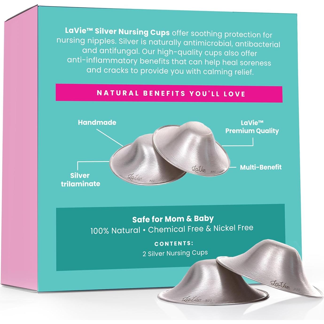 Copas de Plata para Lactancia LaVie 999 Trilaminada - Alivio Natural