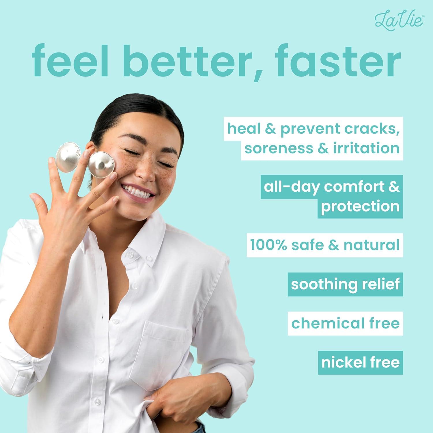 Copas de Plata para Lactancia LaVie 999 Trilaminada - Alivio Natural