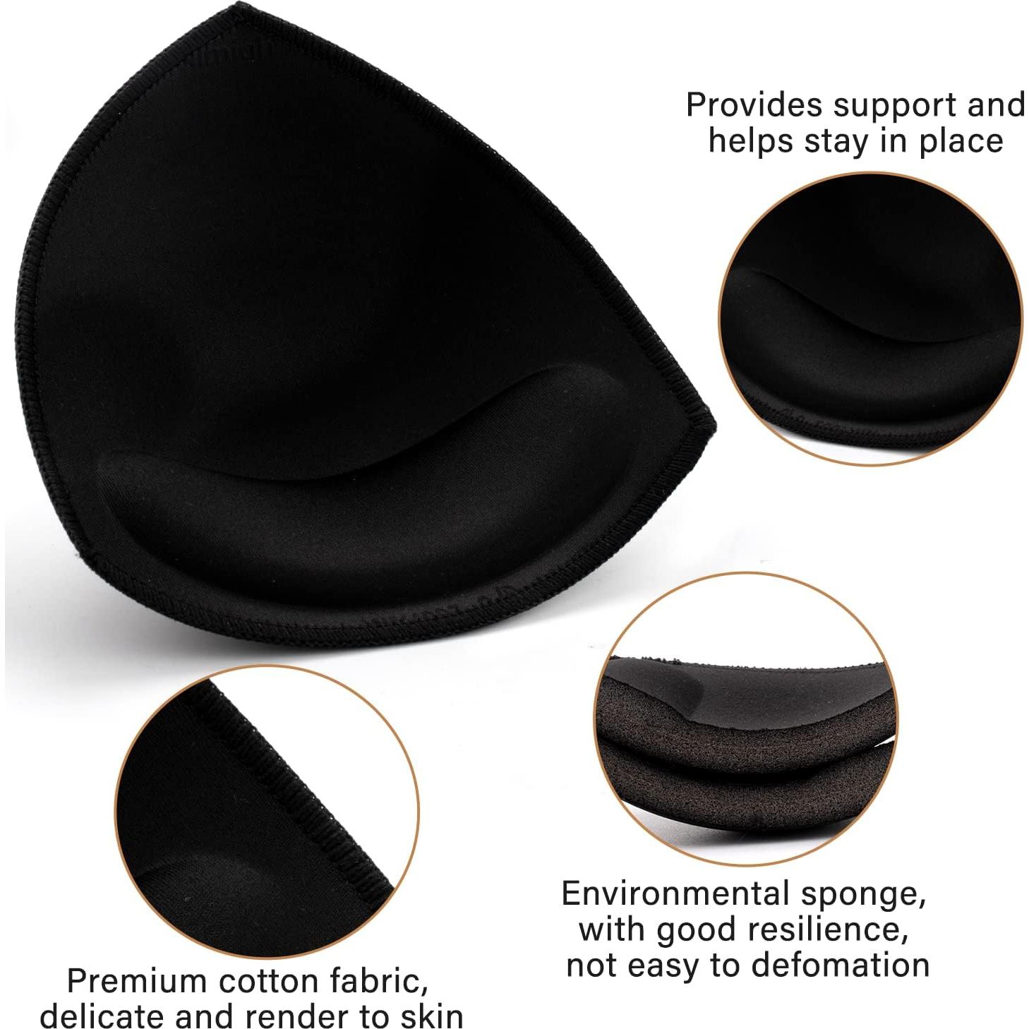 Inserts Almohadillas Sujetador Nimiah 3 Pares D/E Negro