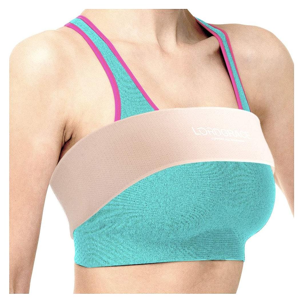Banda de Soporte para el Pecho LORDGRACE Ajustable Beige S/M L/XL