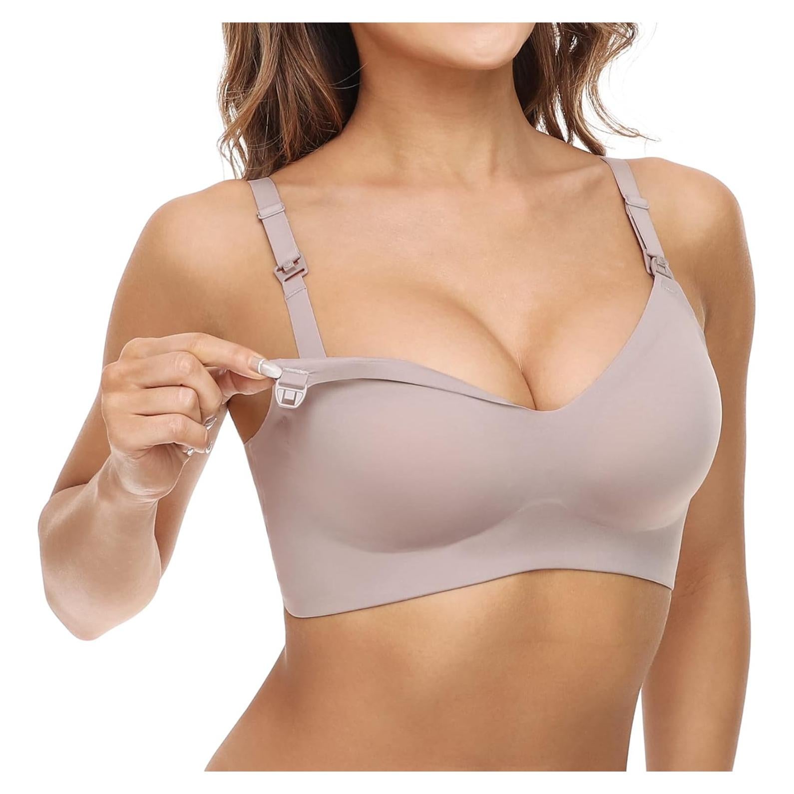 Sujetador de Lactancia Momcozy YN21 Sin Costuras Grande Marrón