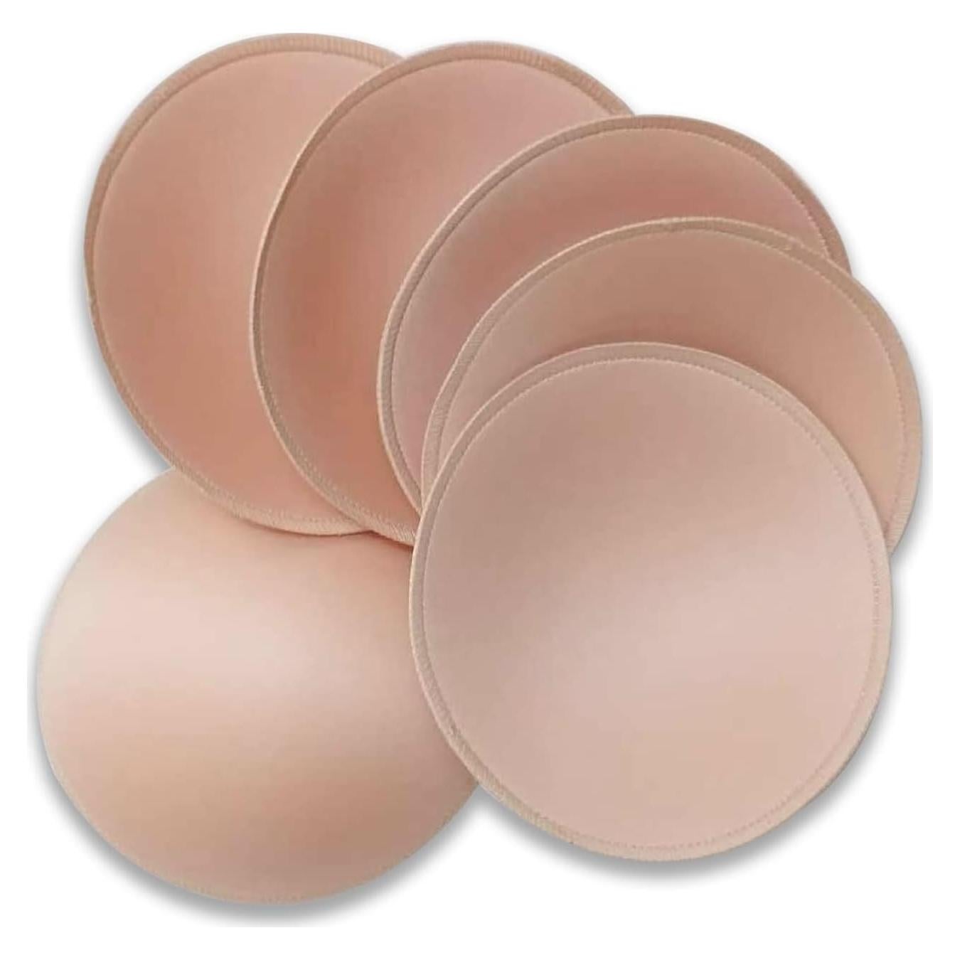 WMugthome 3 Pares Almohadillas Redondas Suaves Copa D Beige