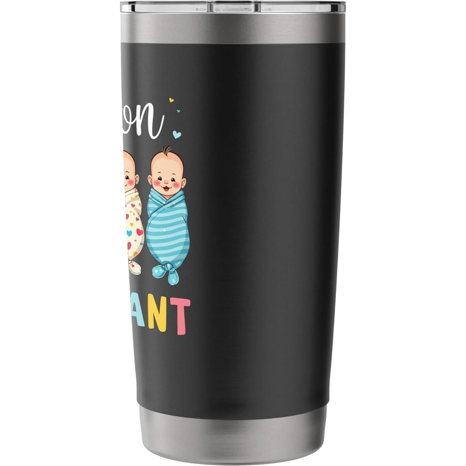 Taza Aislada Acero Inoxidable 20 Oz Consultor Lactancia Negra