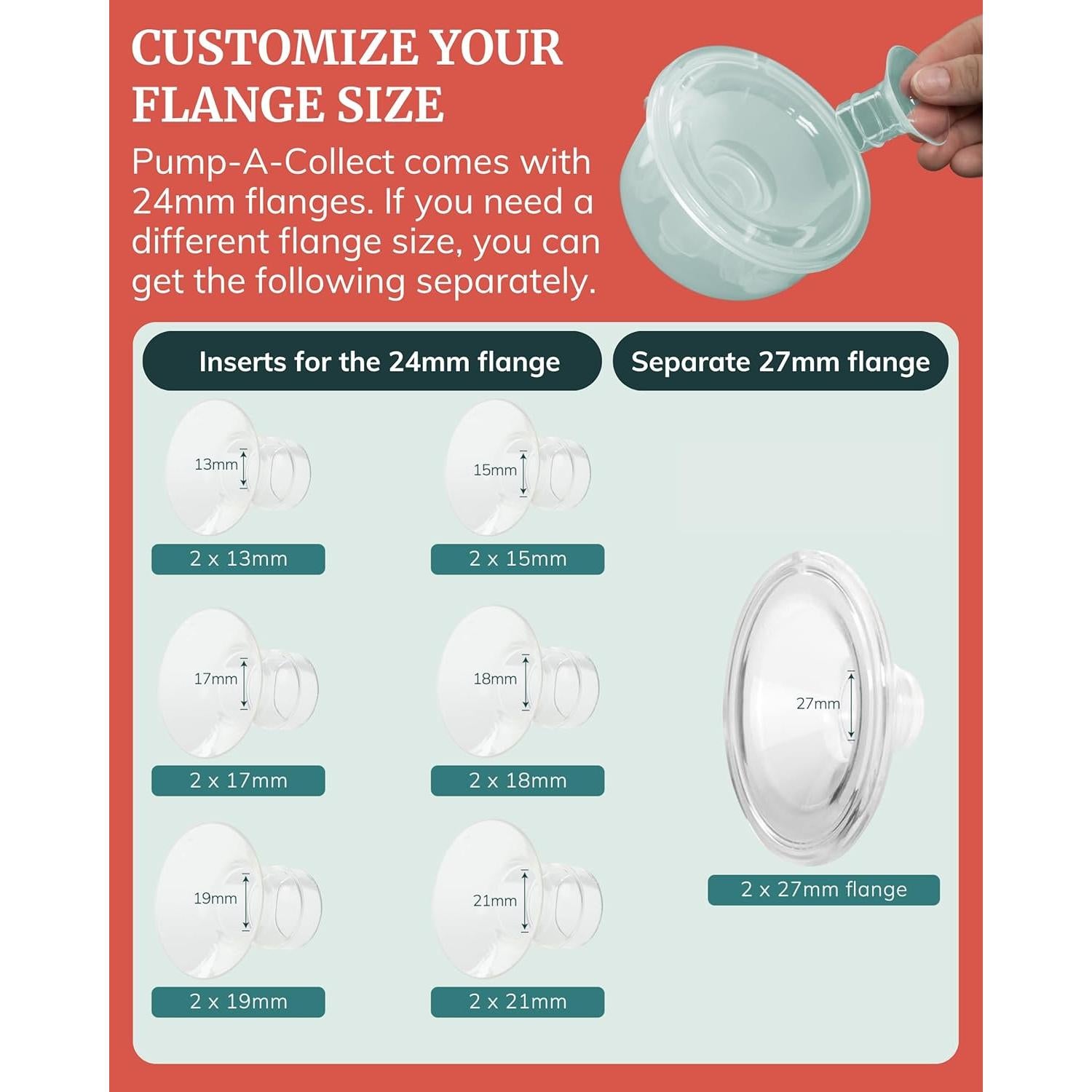 Copas de Recolección de Leche Materna Idaho Jones 24mm