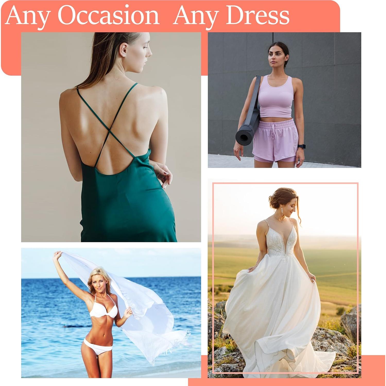 Sostén Adhesivo Push Up BALIWELL Sin Tirantes Talla C