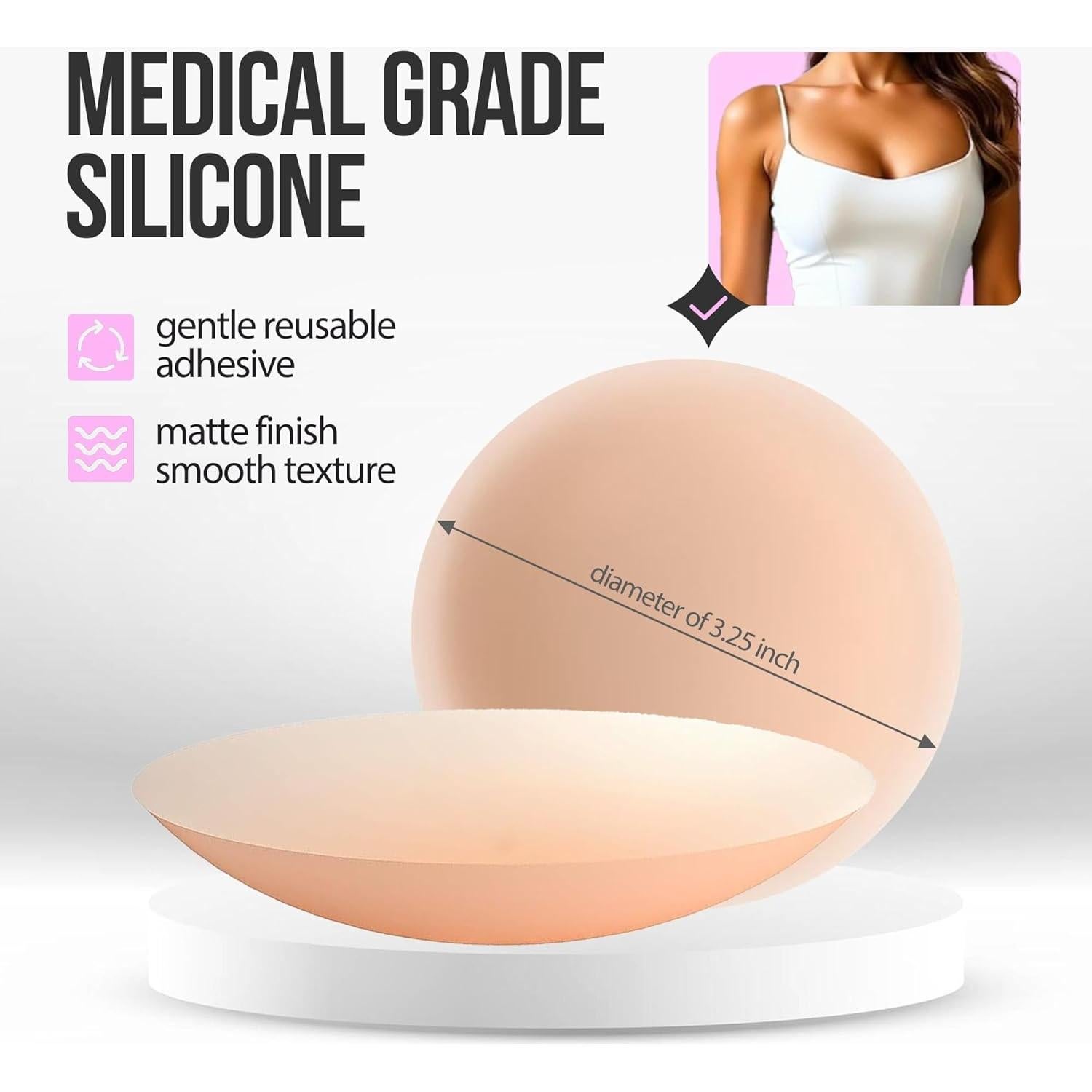 Cubiertas de Pezones Go Nipless - Silicona Reutilizables A-DD