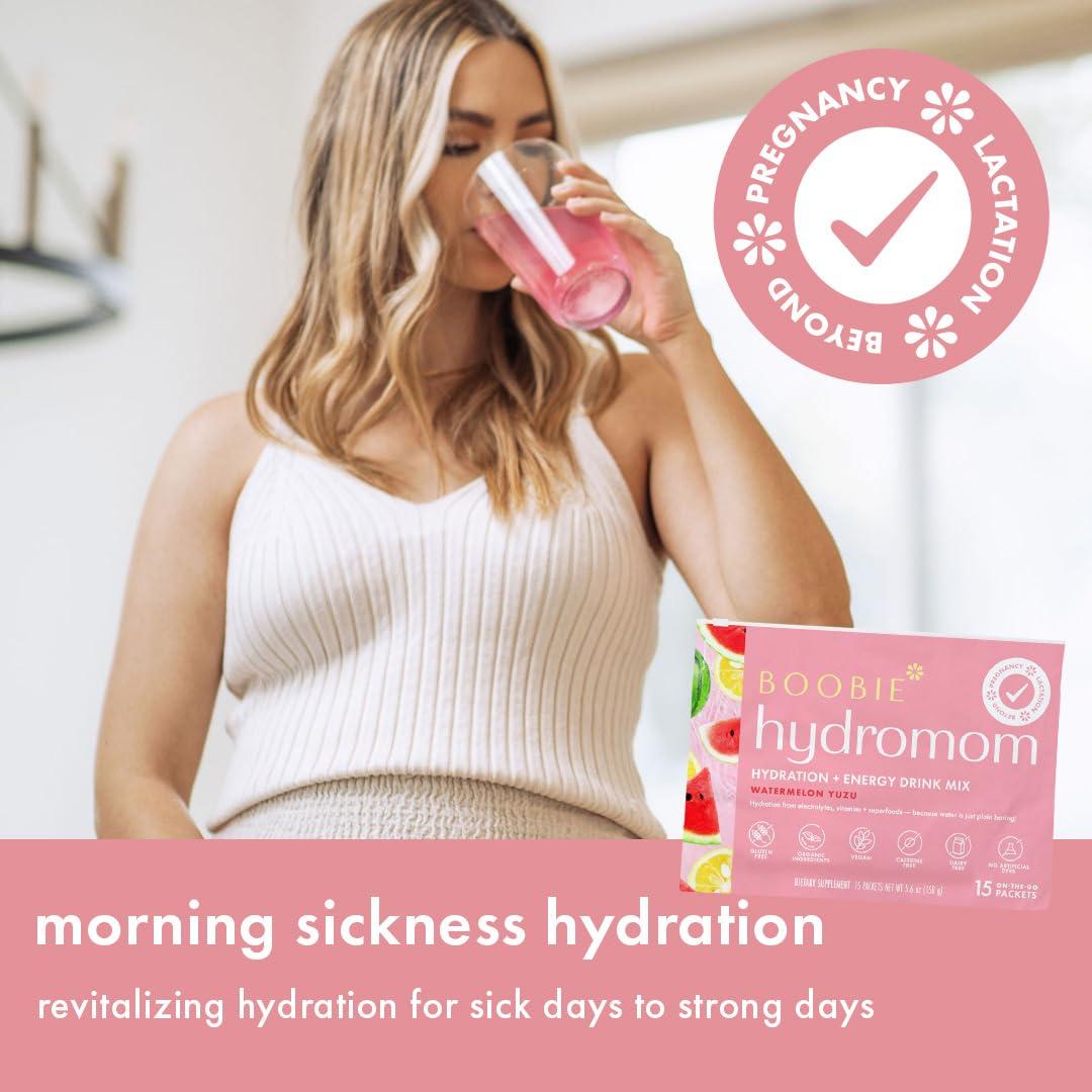 Mezcla Electrolítica Hydromom Boobie Sandía Yuzu 10 Paquetes