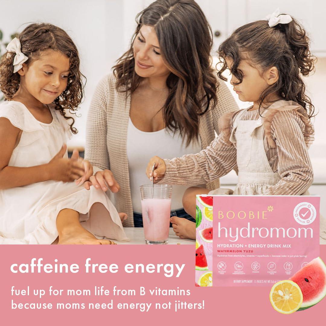 Mezcla Electrolítica Hydromom Boobie Sandía Yuzu 10 Paquetes