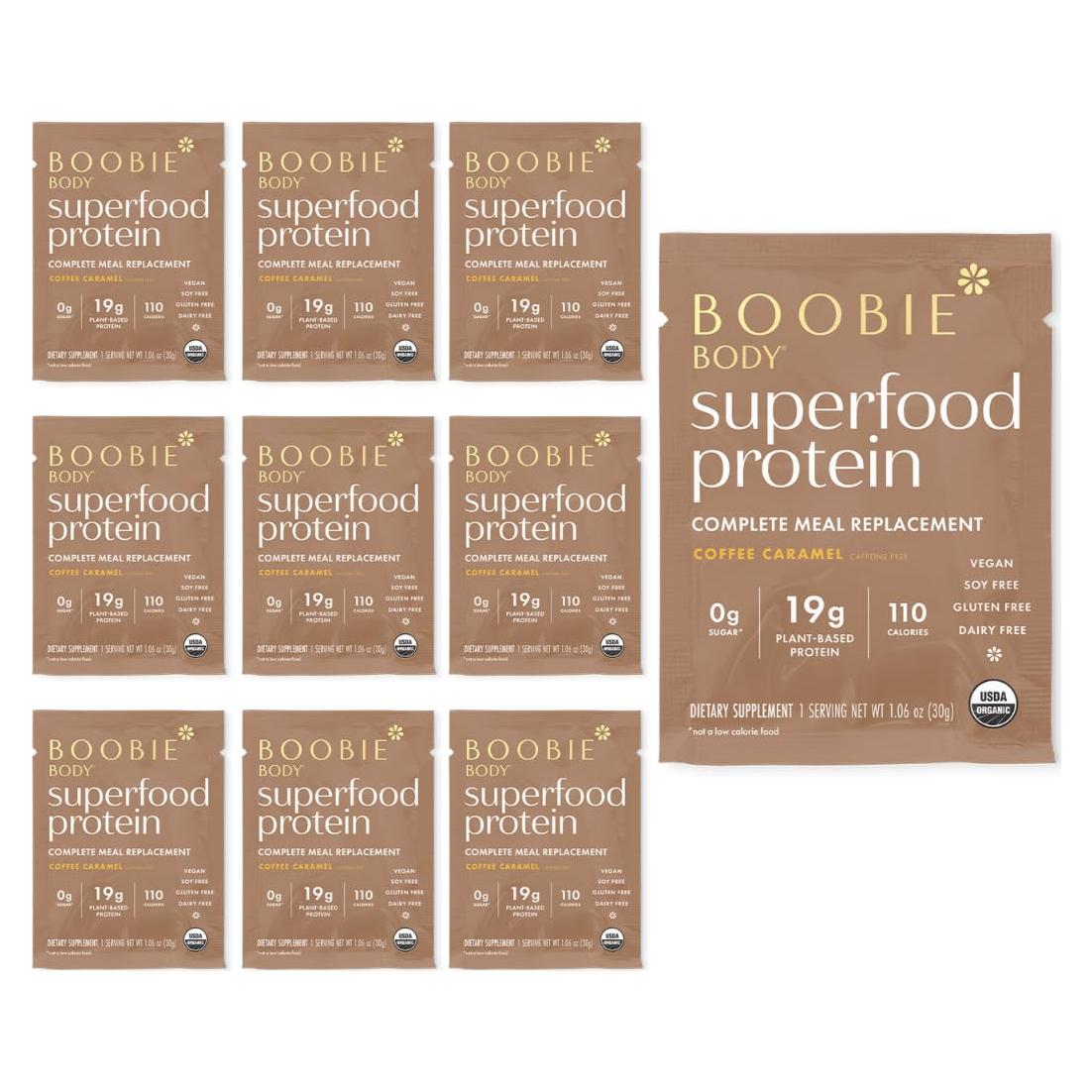 Batido de Reemplazo de Comida Boobie Body 300g Sabor Caramelo de Café