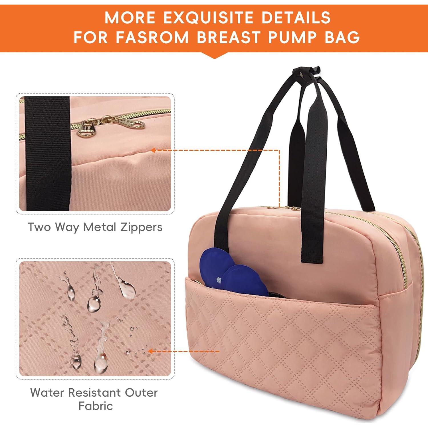 Bolsa de Leche Materna Portátil Liveagain Rosa con Hielo