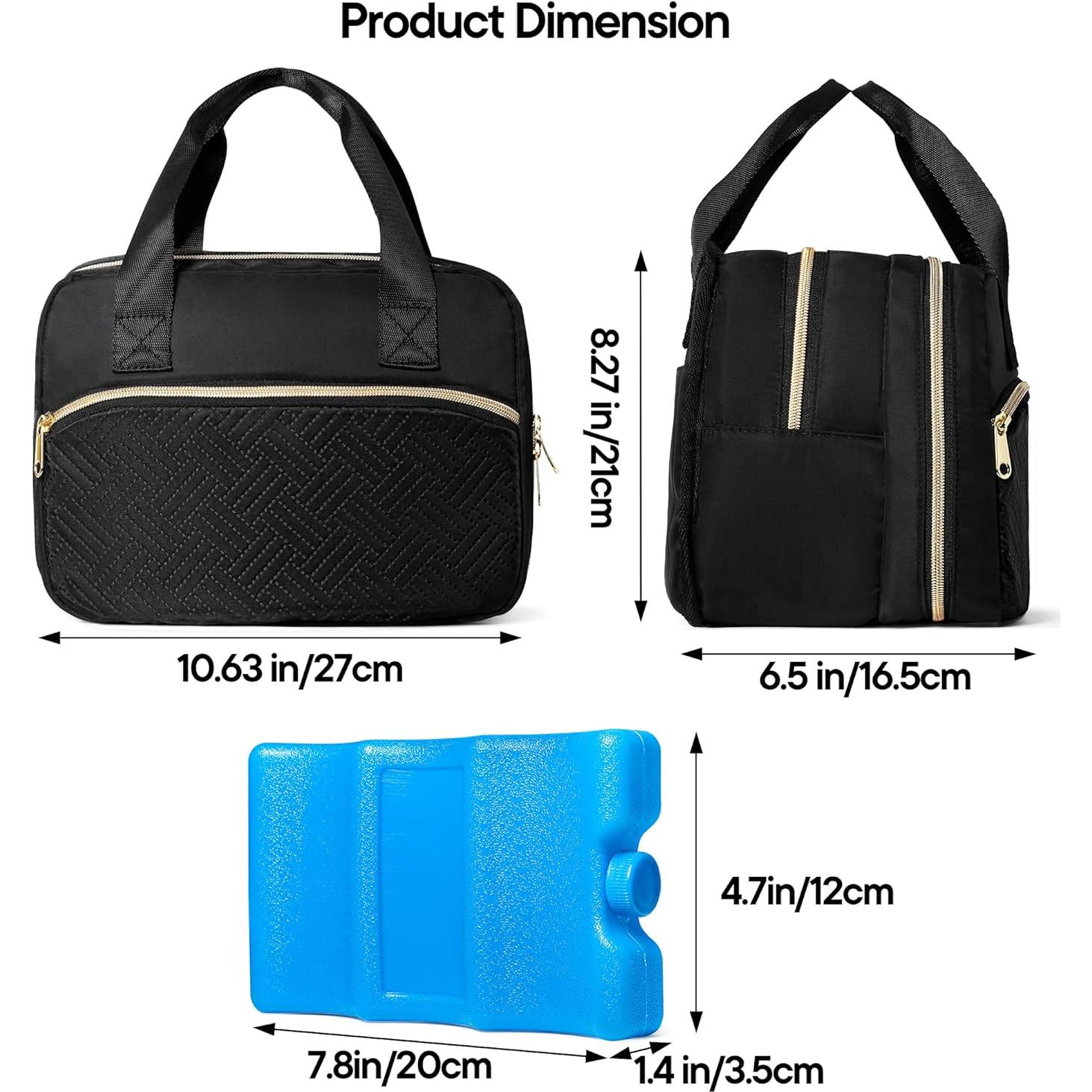 Bolsa Extractora de Leche Materna Fasrom con Enfriador Negro