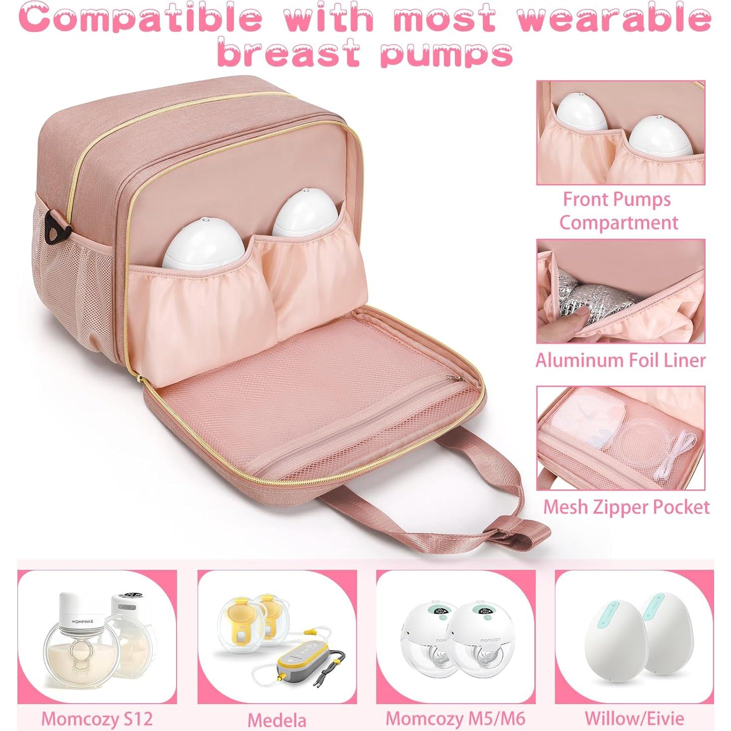 Bolsa Enfriadora de Leche Materna OCKLILY Rosa 0.56 kg