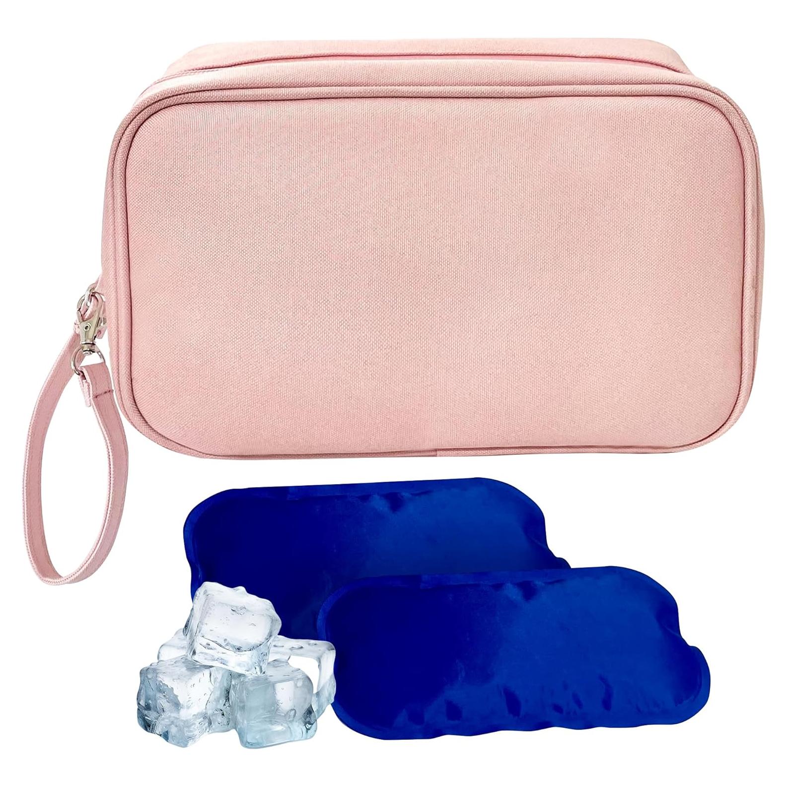 Bolsa Enfriadora de Leche Materna Genérica Rosa Aislada 335ml