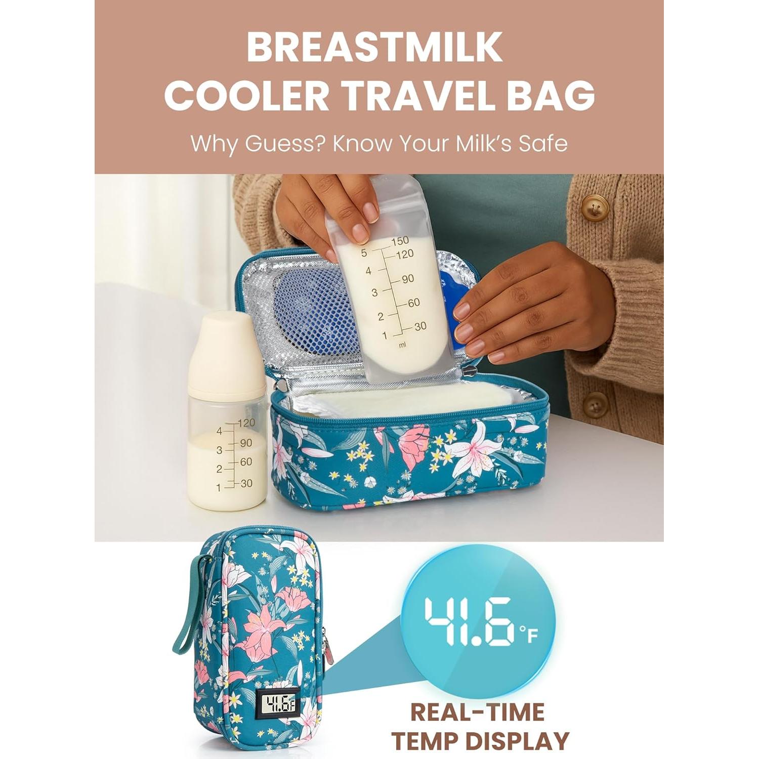 Bolsa Enfriadora de Leche Materna WIBOND con Termómetro Digital