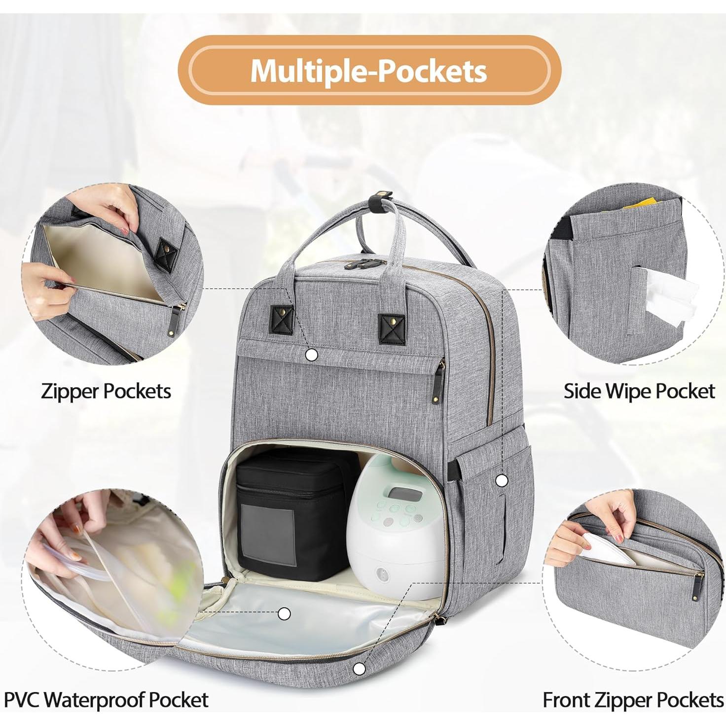 Bolsa de Extractor de Leche Damero para Laptop 31.75x20.32x41.91cm