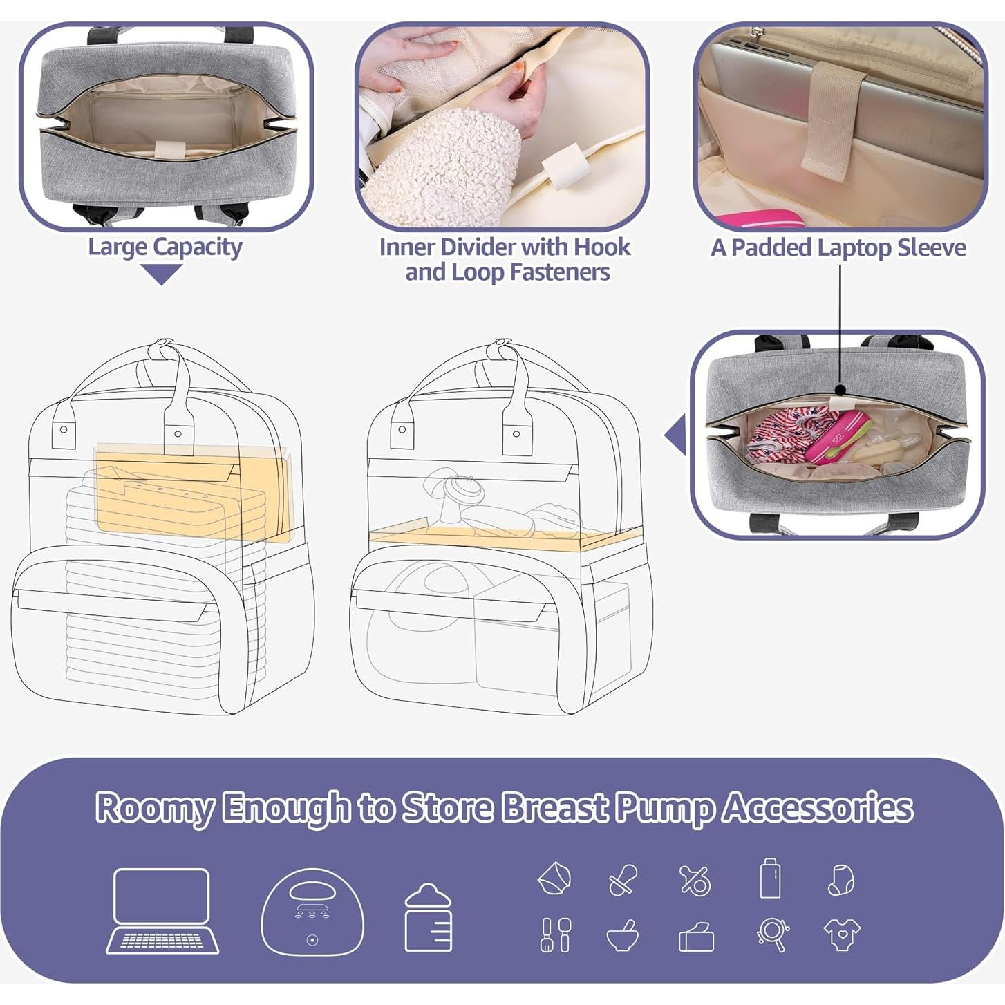 Bolsa de Extractor de Leche Damero para Laptop 31.75x20.32x41.91cm