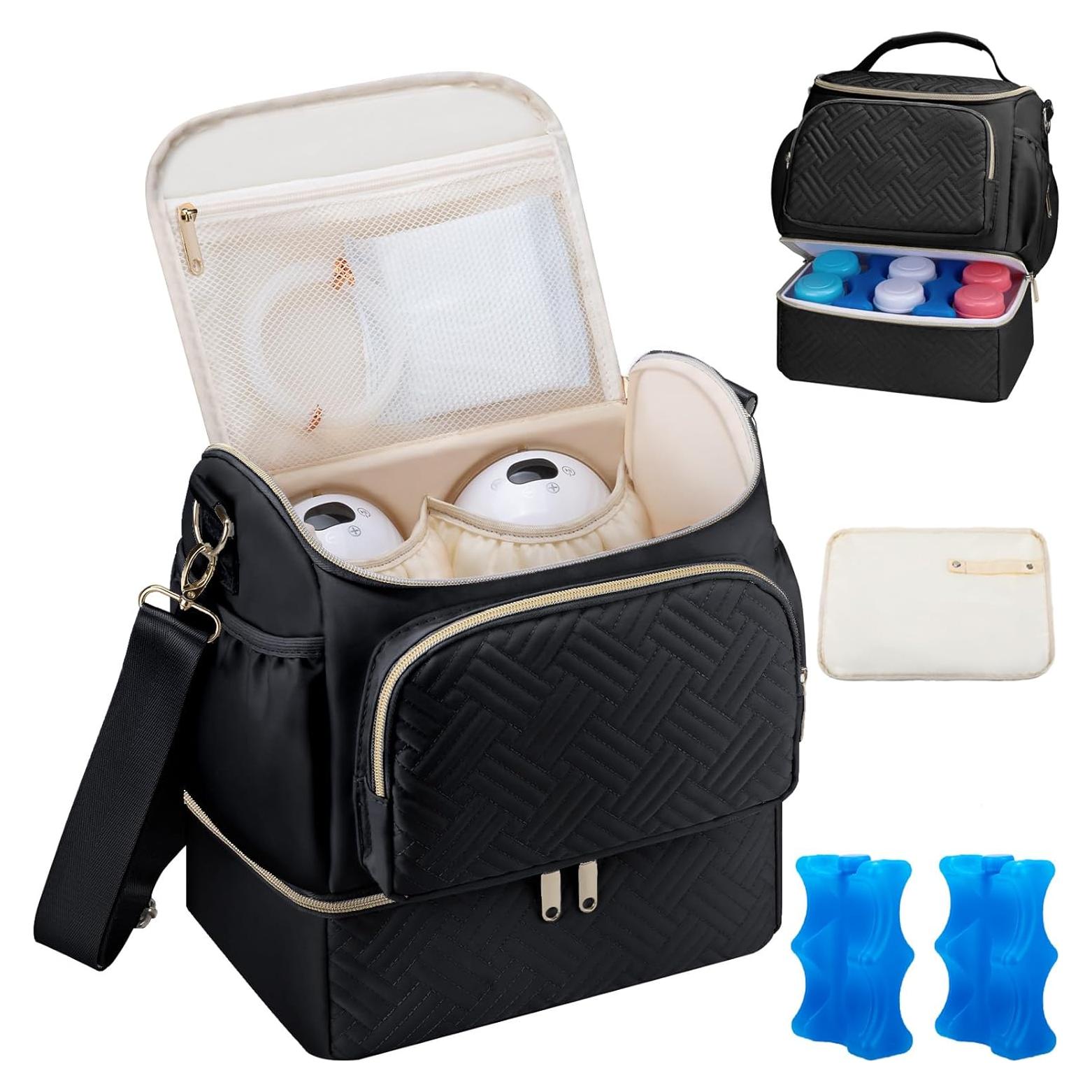 Bolsa Extractora de Leche Materna GDNasist Negra 25.9x17.5cm