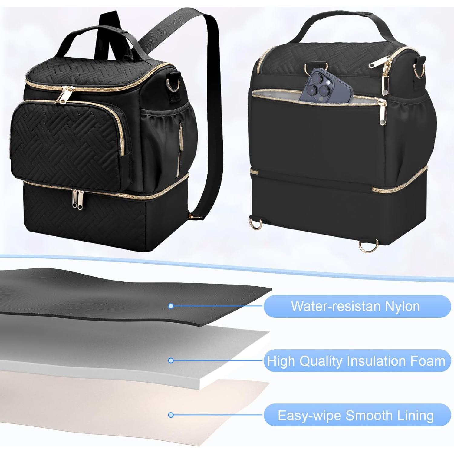 Bolsa Extractora de Leche Materna GDNasist Negra 25.9x17.5cm