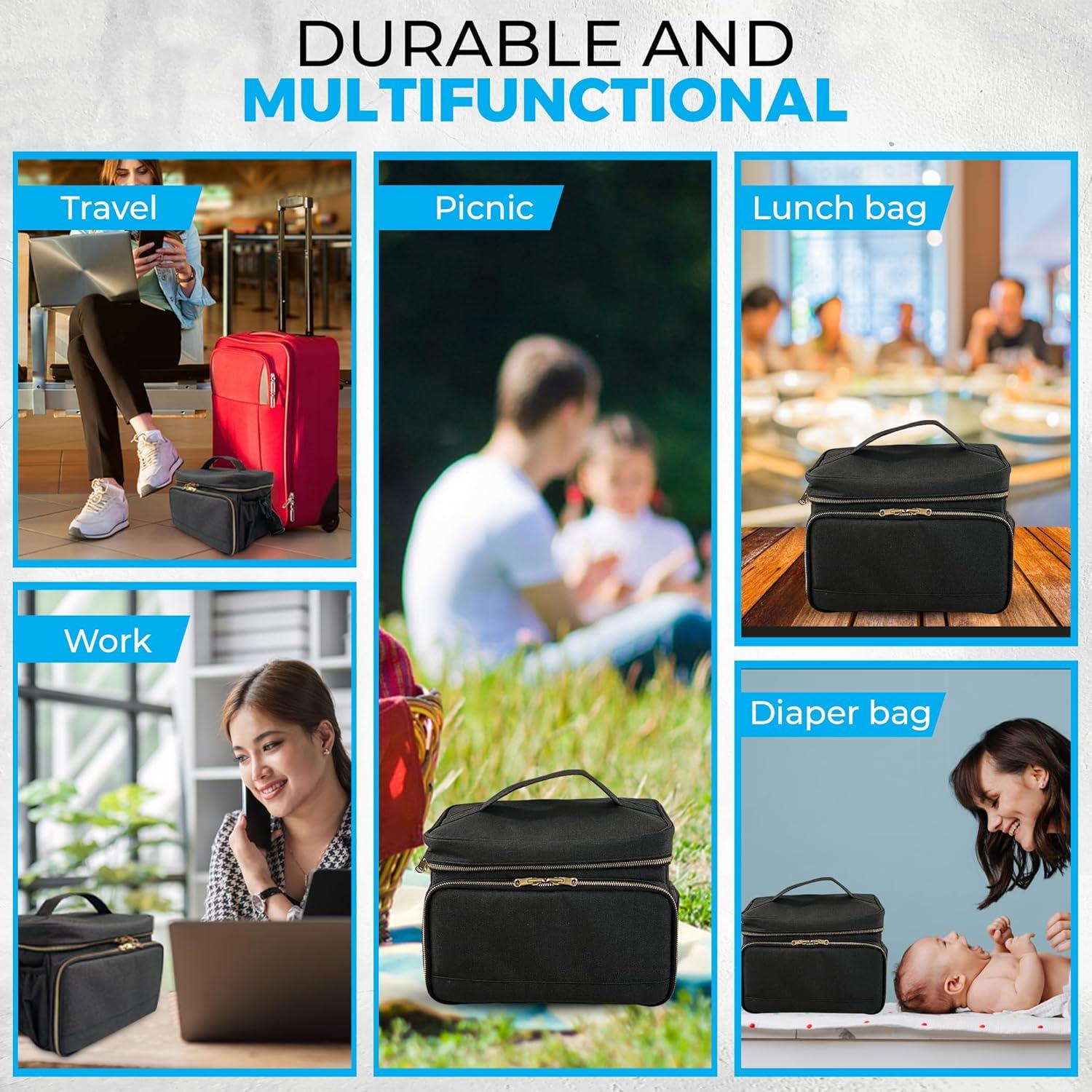 Bolsa para Sacaleches Nylon Importada con Paquete de Hielo