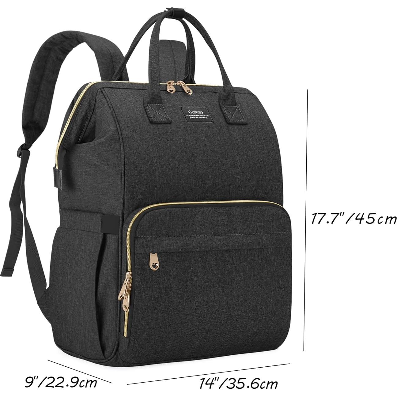 Mochila CURMIO para Extractor de Leche Negra con Compartimentos