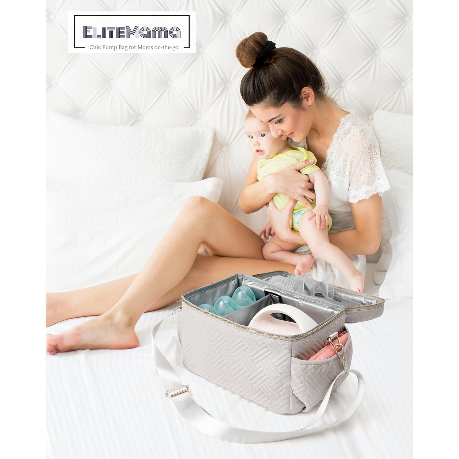 Bolsa para Extractor de Leche EliteMom Gris con Enfriador