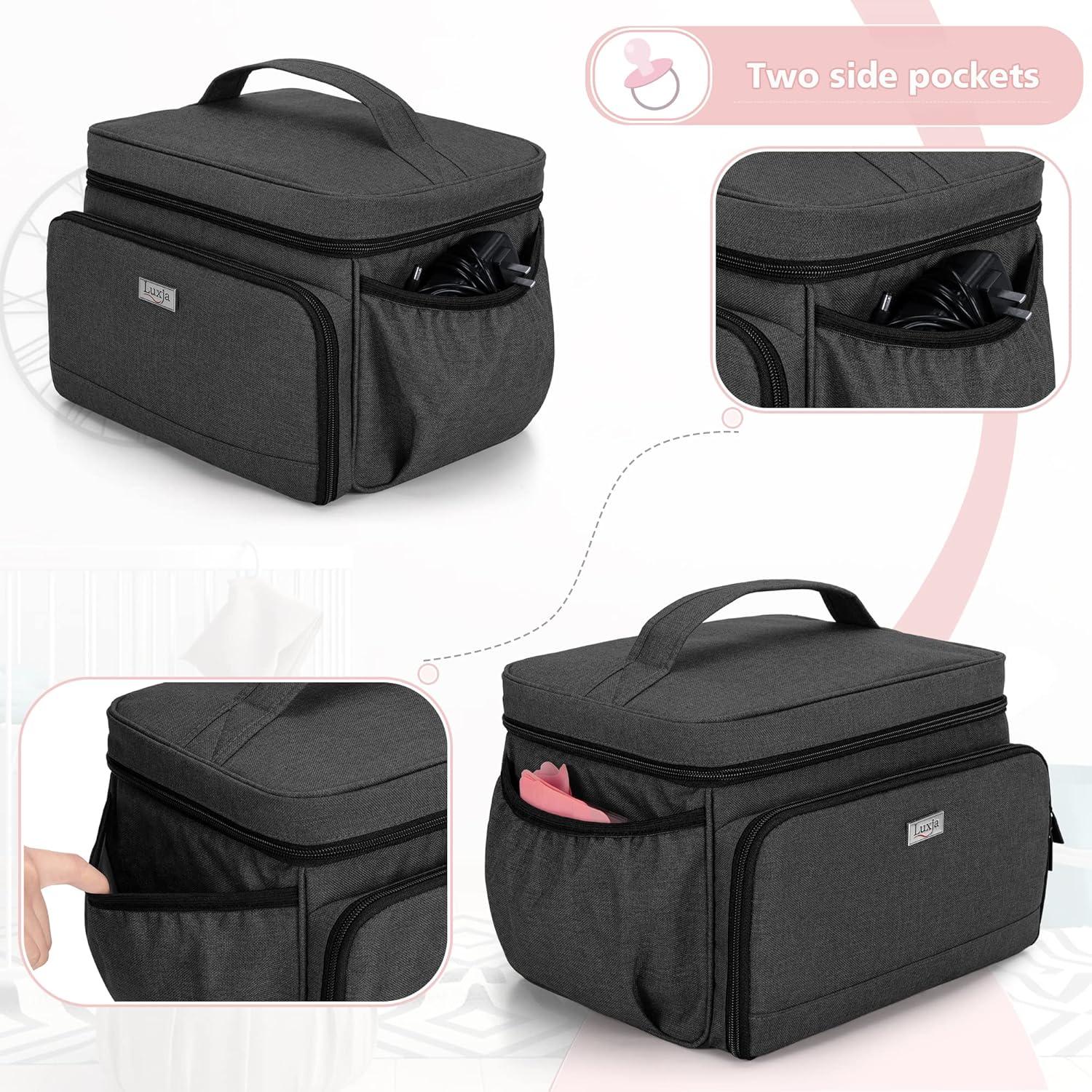 Bolsa para Extractor de Leche Luxja Negra Compatible con Spectra S1/S2