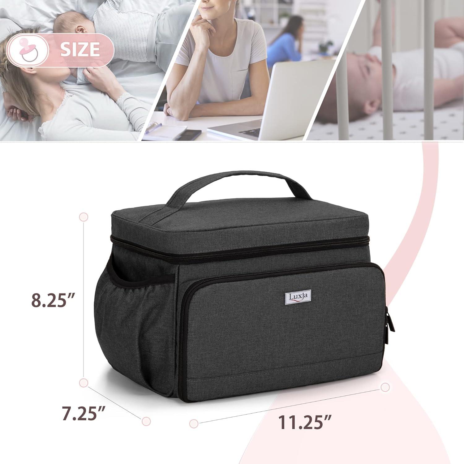 Bolsa para Extractor de Leche Luxja Negra Compatible con Spectra S1/S2