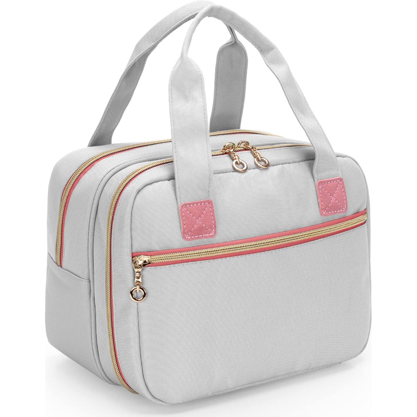 Bolsa de Transporte para Extractor de Leche Damero Gris Rosa