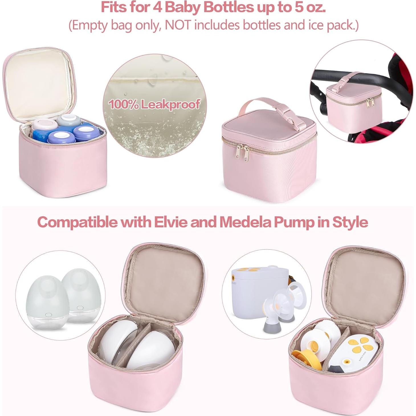 Mochila Fasrom para Extractor de Leche con Cooler Rosa