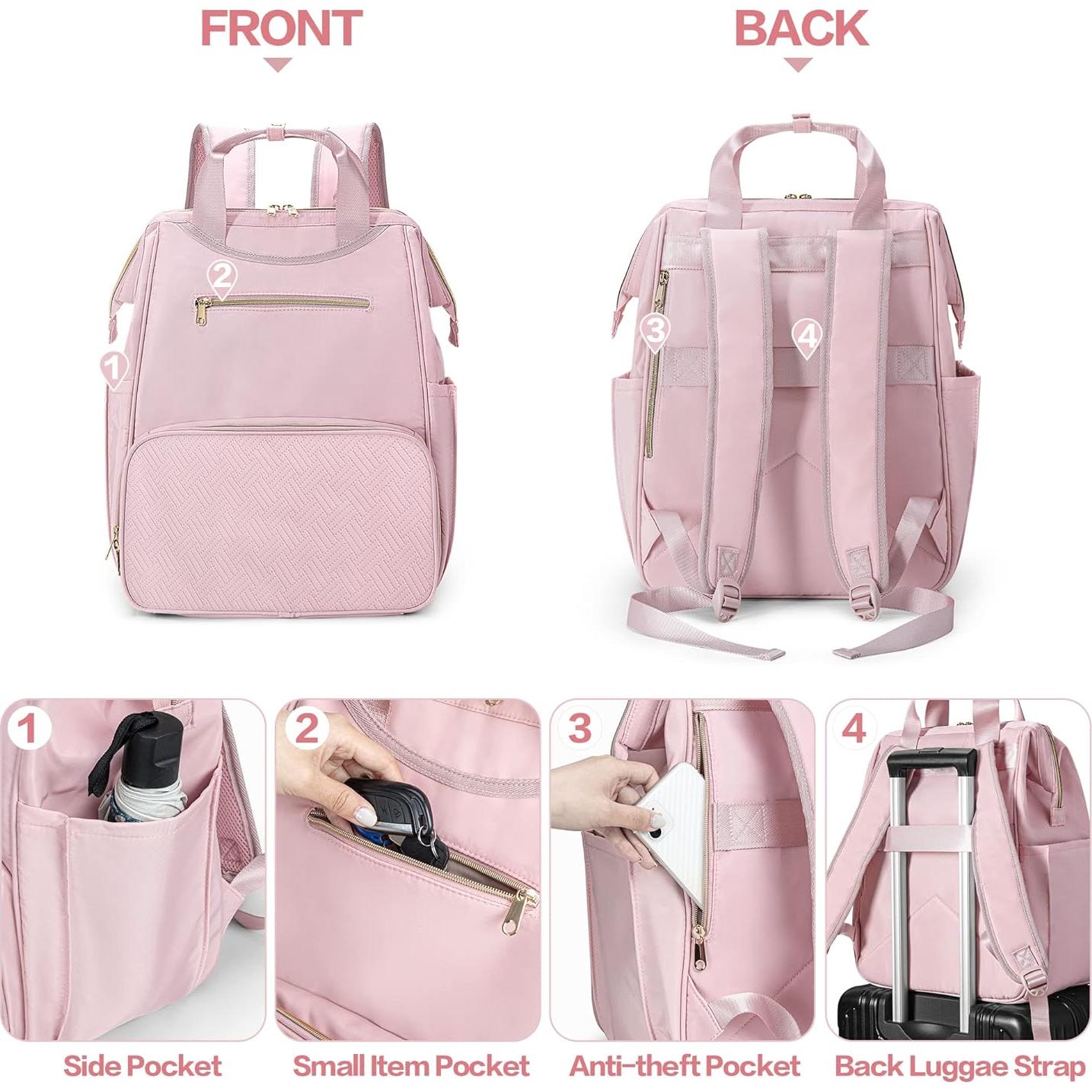 Mochila Fasrom para Extractor de Leche con Cooler Rosa