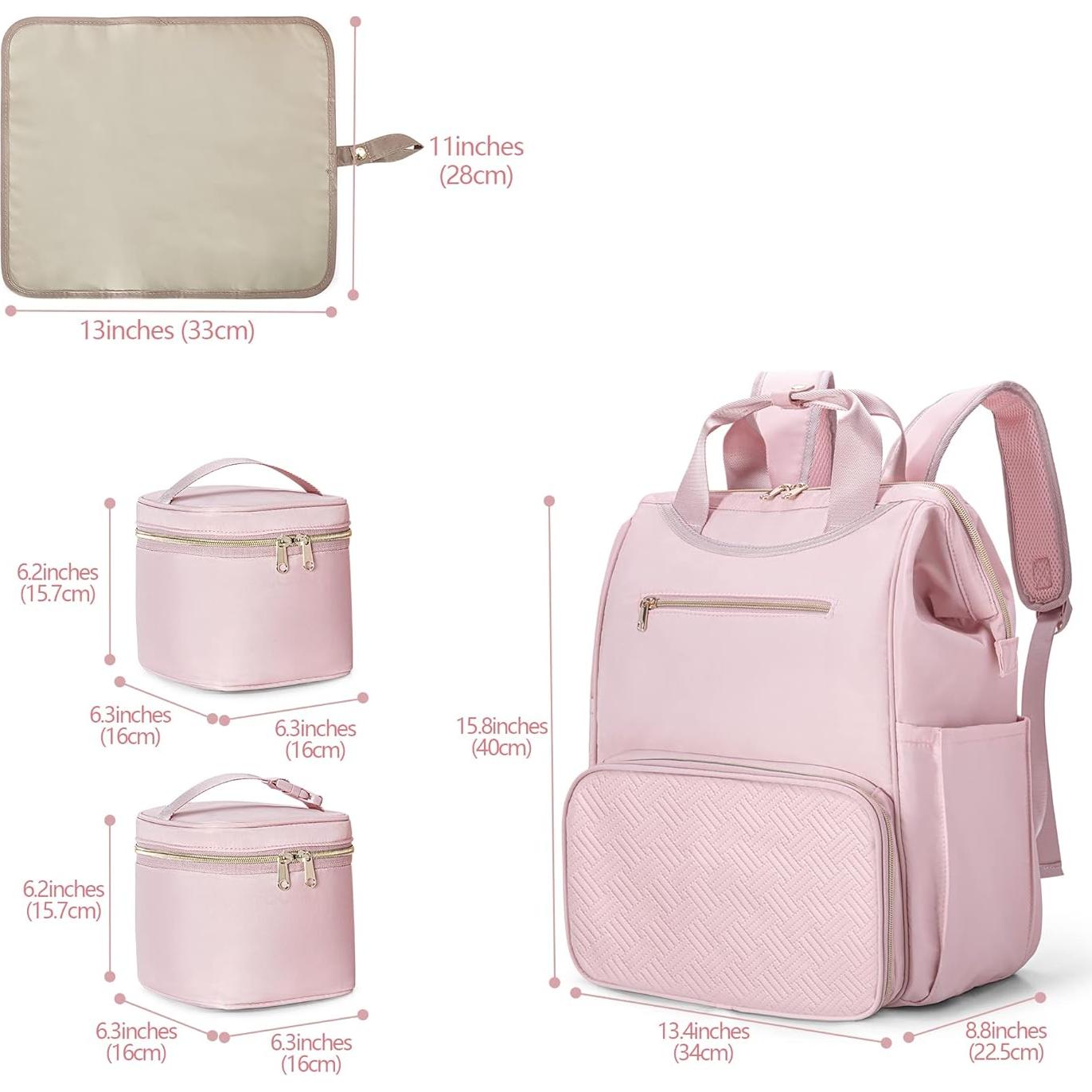 Mochila Fasrom para Extractor de Leche con Cooler Rosa