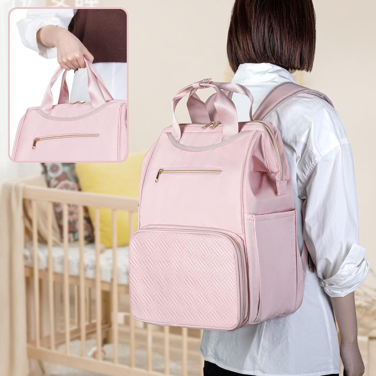 Mochila Fasrom para Extractor de Leche con Cooler Rosa