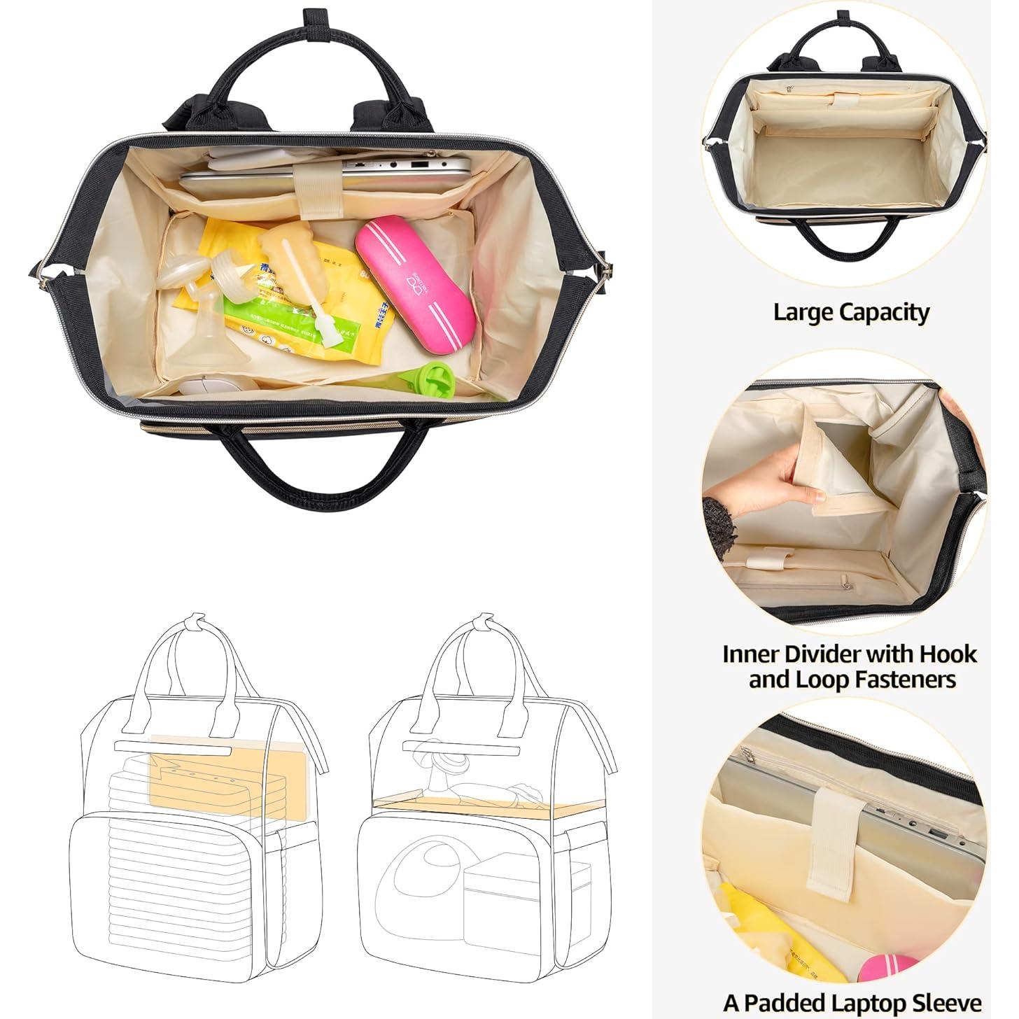 Mochila para Sacaleches Damero Nylon Resistente al Agua 39.62 cm