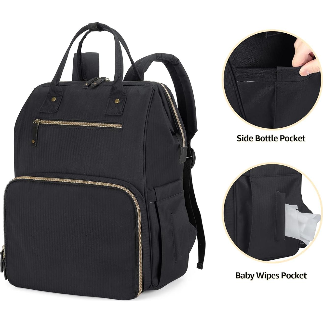 Mochila para Sacaleches Damero Nylon Resistente al Agua 39.62 cm