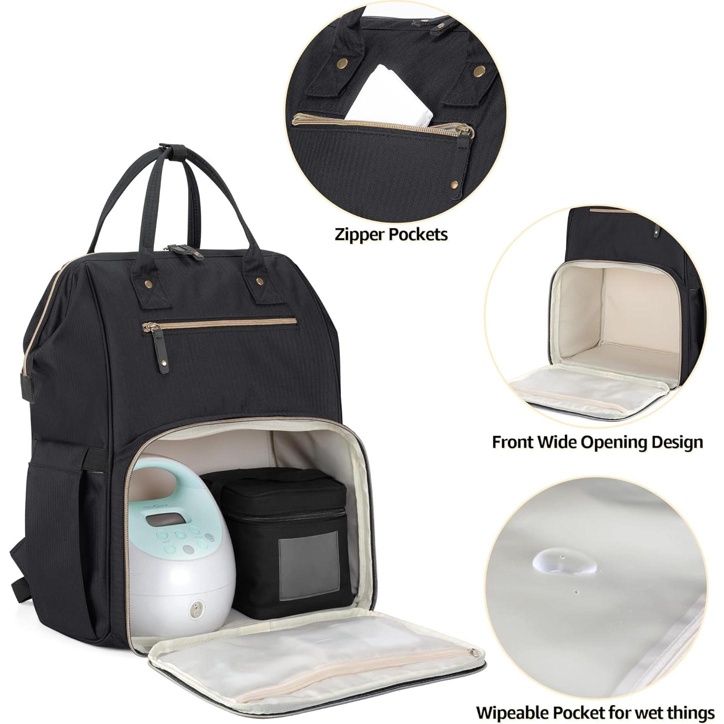 Mochila para Sacaleches Damero Nylon Resistente al Agua 39.62 cm