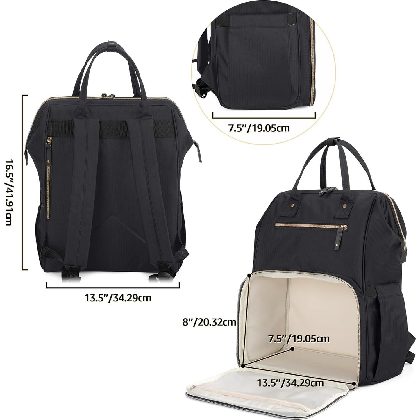 Mochila para Sacaleches Damero Nylon Resistente al Agua 39.62 cm