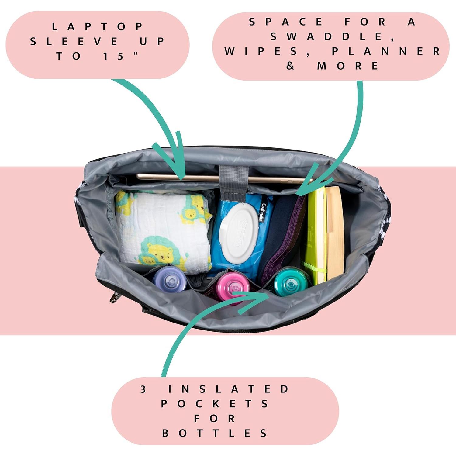 Bolsa Tote Pursetti para Extractor de Leche y Laptop 15"