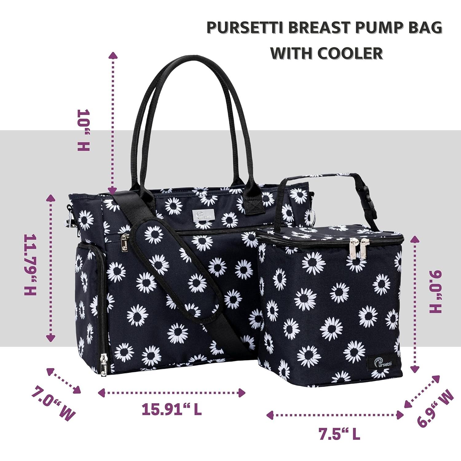 Bolsa Tote Pursetti para Extractor de Leche y Laptop 15"