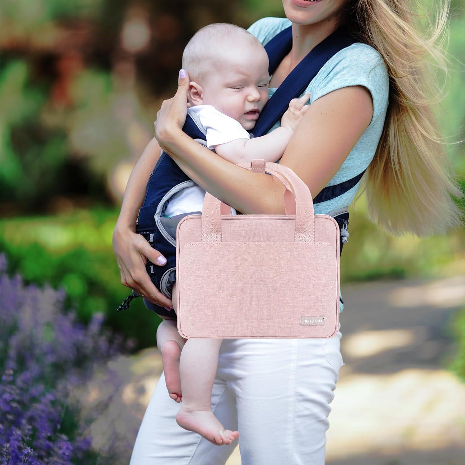 Bolsa de Extractor de Leche Portátil Momcozy Rosa 26.7x15x20cm