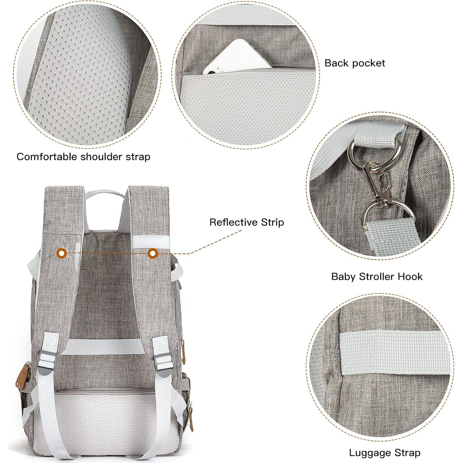 Mochila Aislante para Extractor de Leche MOMIGO - Gris