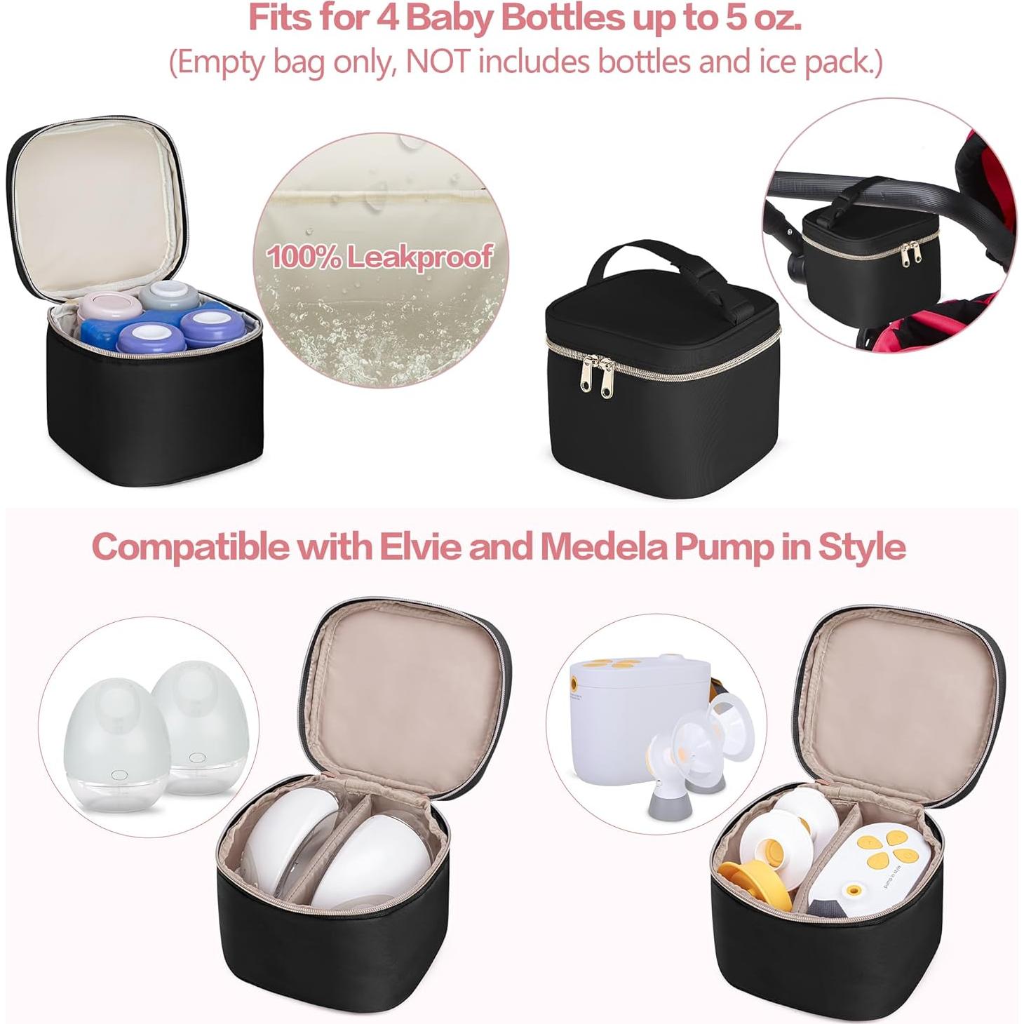 Mochila Fasrom para Extractor de Leche con Cooler - Negro