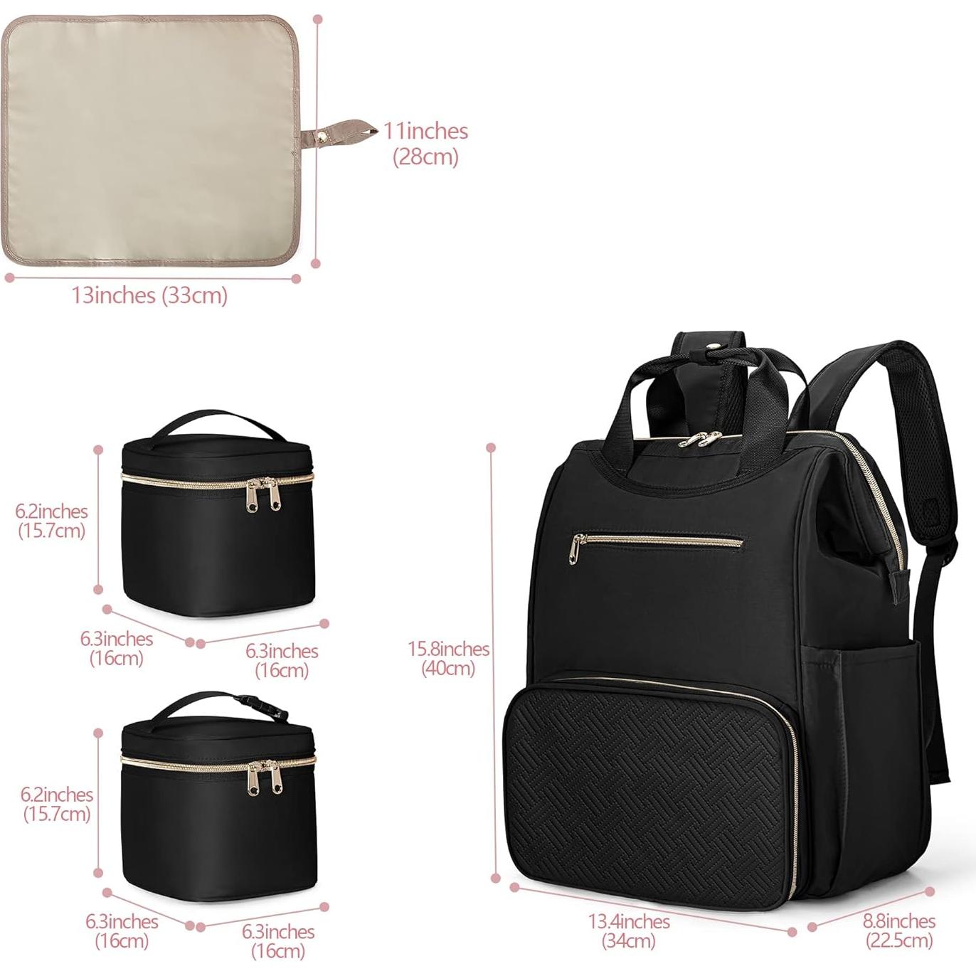 Mochila Fasrom para Extractor de Leche con Cooler - Negro