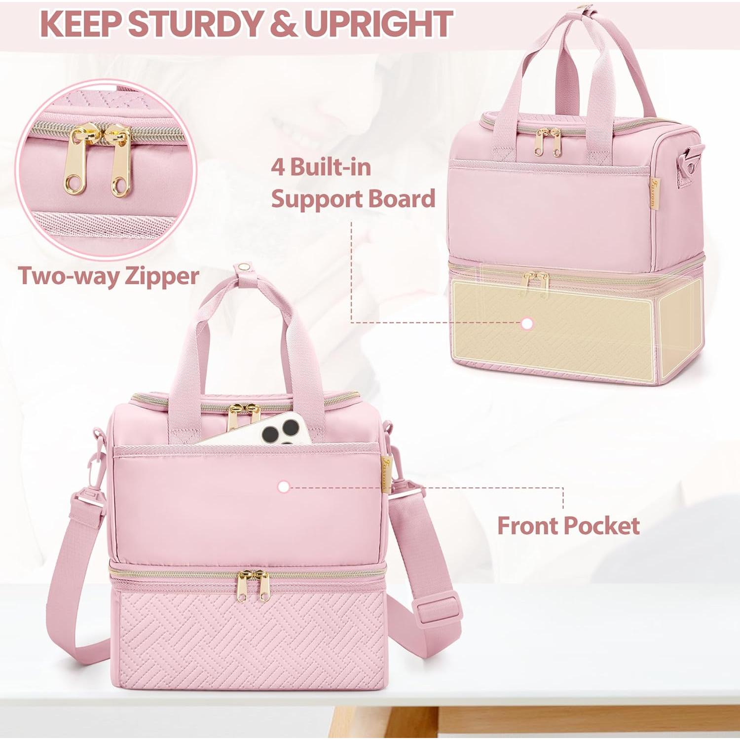 Bolsa Enfriadora para Extractor de Leche Fasrom Rosa 26.2x16.3 cm