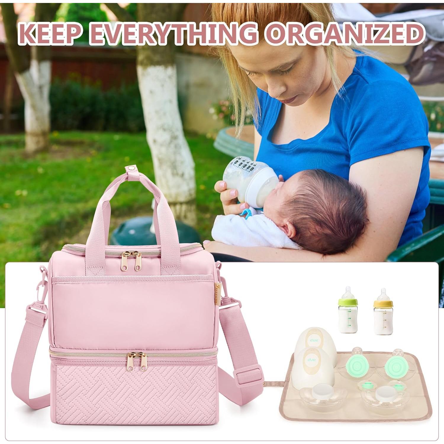 Bolsa Enfriadora para Extractor de Leche Fasrom Rosa 26.2x16.3 cm