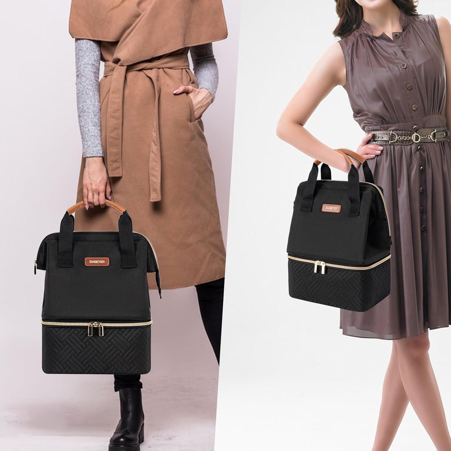 Bolsa de Enfriamiento de Leche Materna BABEYER Negra para 6 Biberones