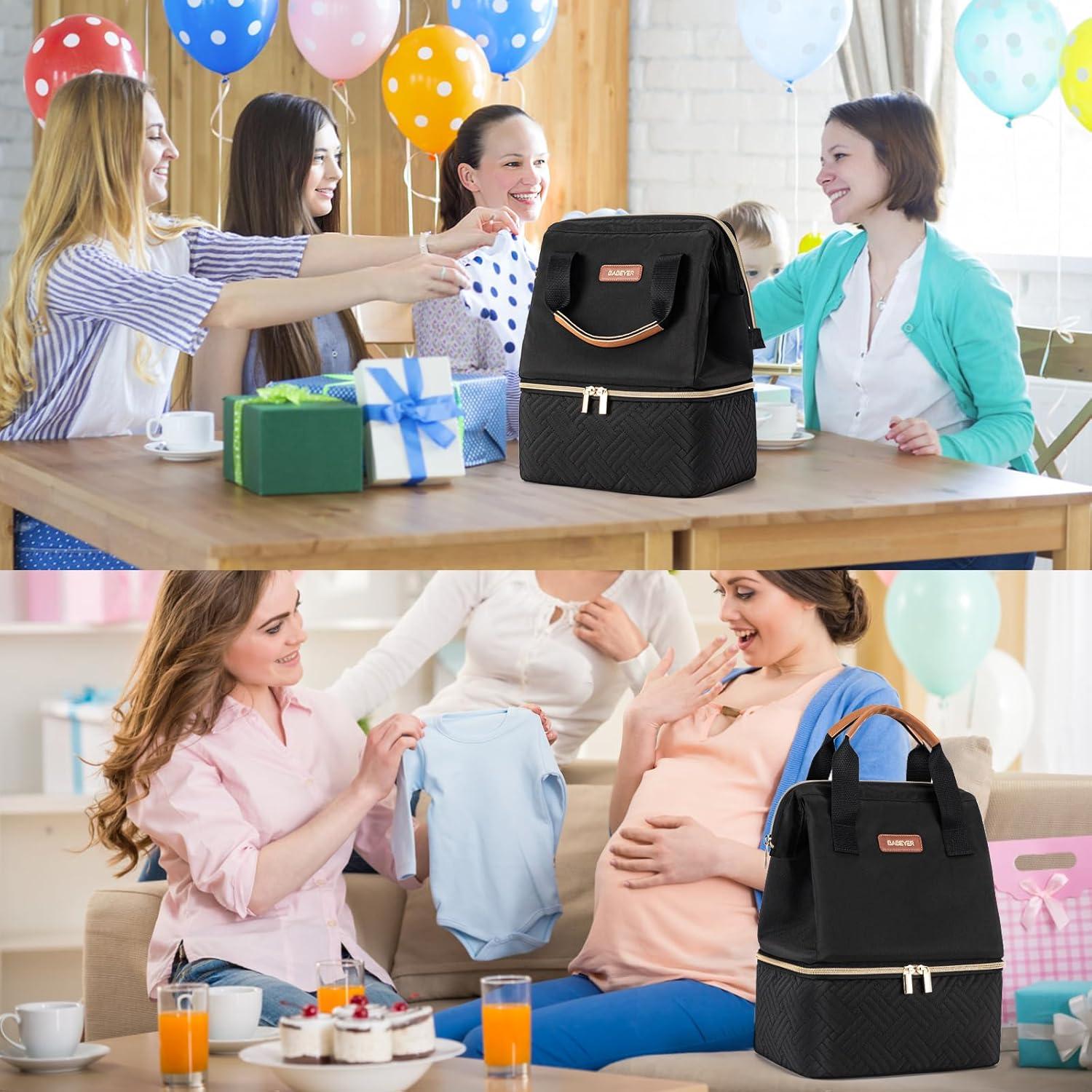 Bolsa de Enfriamiento de Leche Materna BABEYER Negra para 6 Biberones